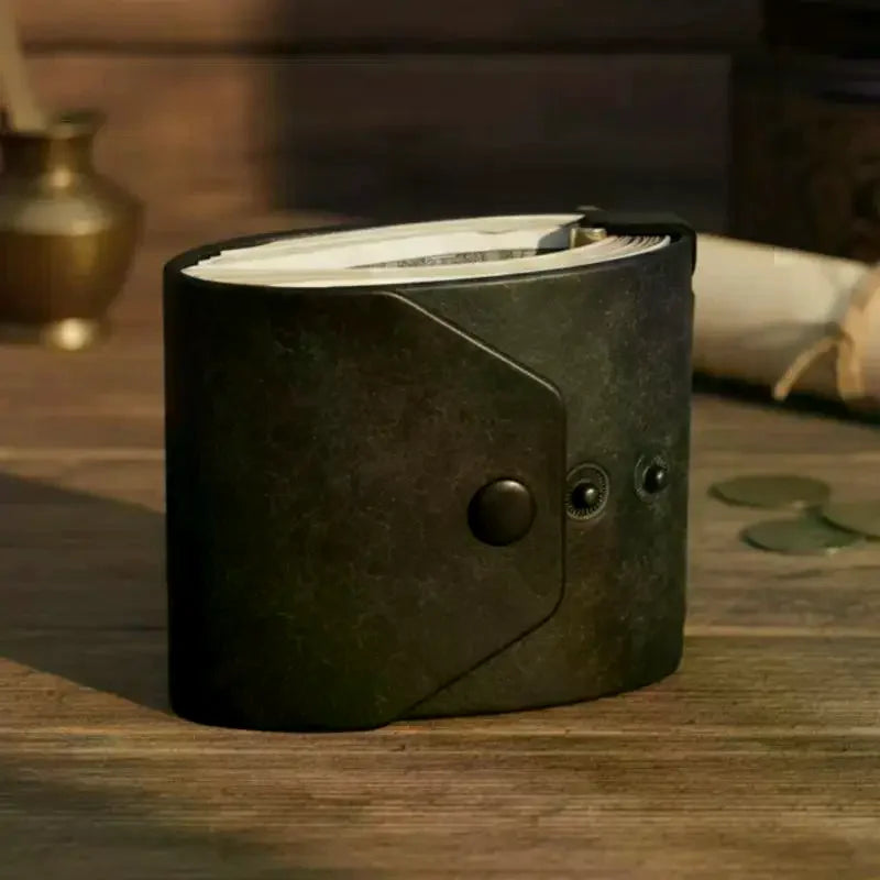PU Leather Pocket Wallet – Cash & Coin Organizer Clip