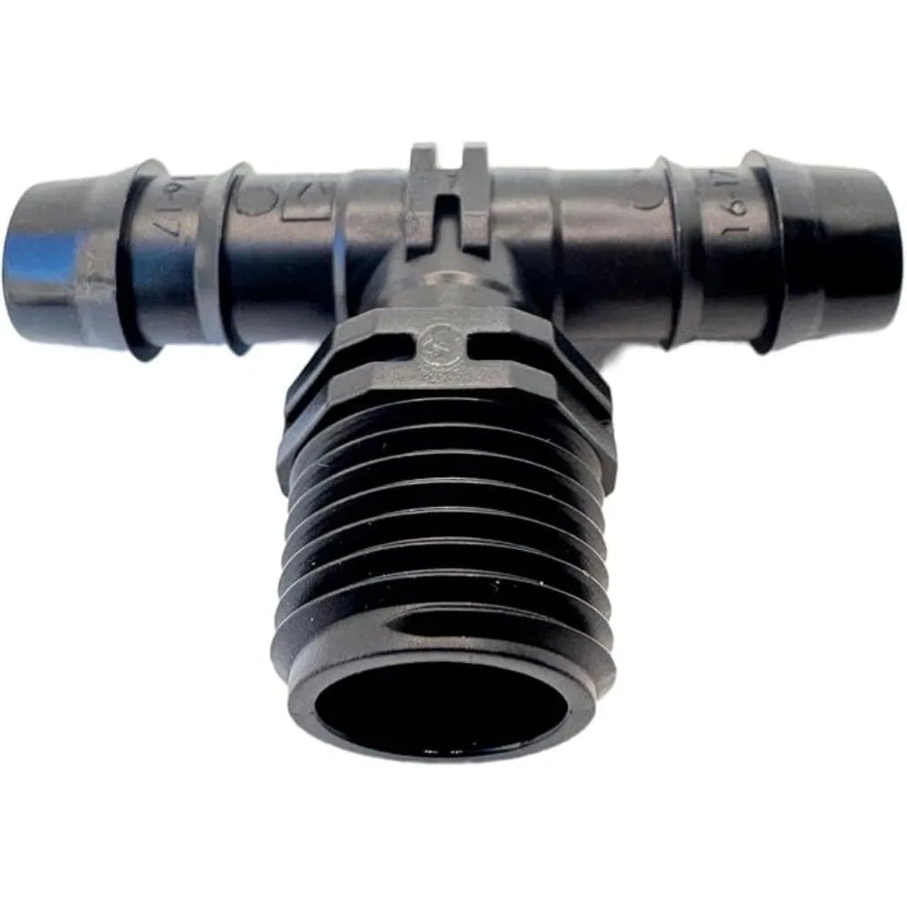 10-Pc 1/2" Drip Irrigation Fittings Kit – Tee, Elbow & Plug
