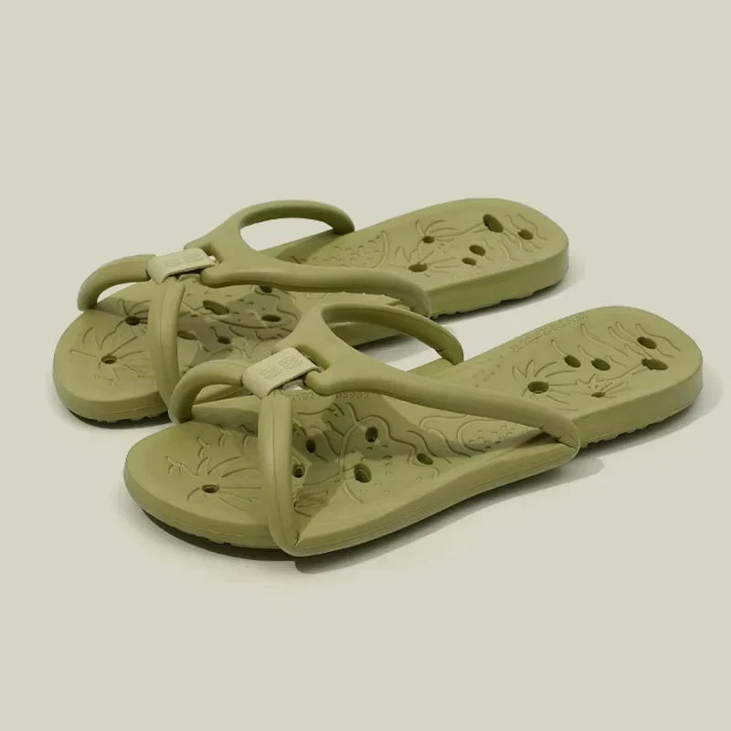 JPNTKY Men's Foldable Travel Slippers – Lightweight EVA Slides