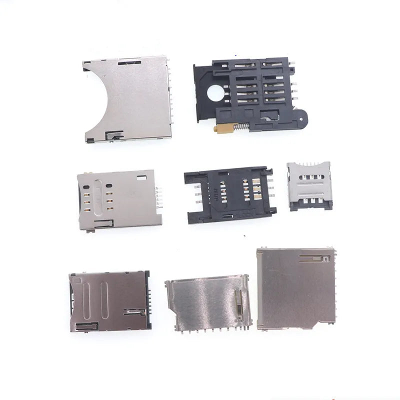 10pcs SD TF SIM Micro Nano Card Holder Slots with Flip Cover