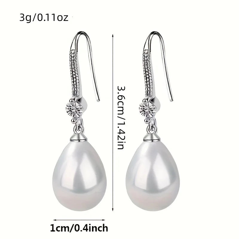 Oval Teardrop Drop Earrings | Bridal & Party Jewelry Gift