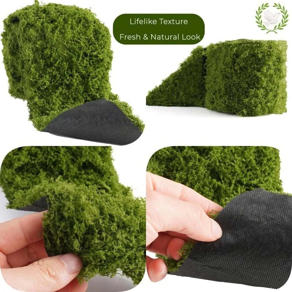 Artificial Moss Table Runner – Faux Grass Mat for Wedding Decor