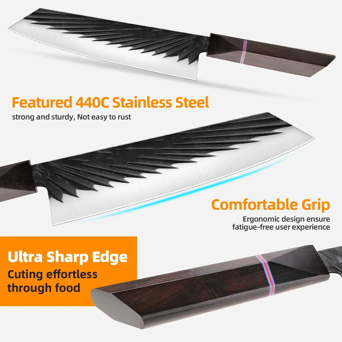 XITUO 1–8 Pc Japanese High Carbon Steel Chef Knife Set