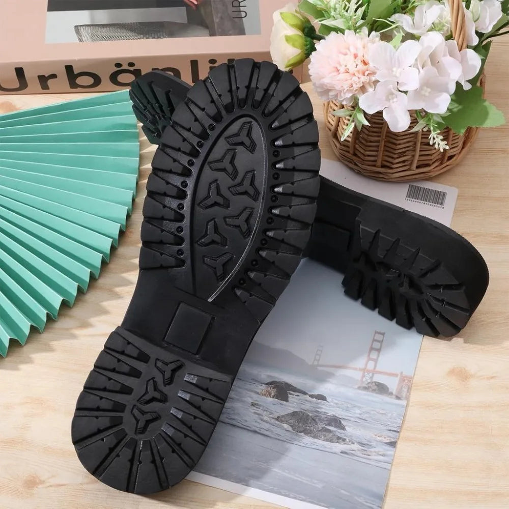 Rubber Full Replacement Shoe Sole Pair – Non-Slip Boot Repair