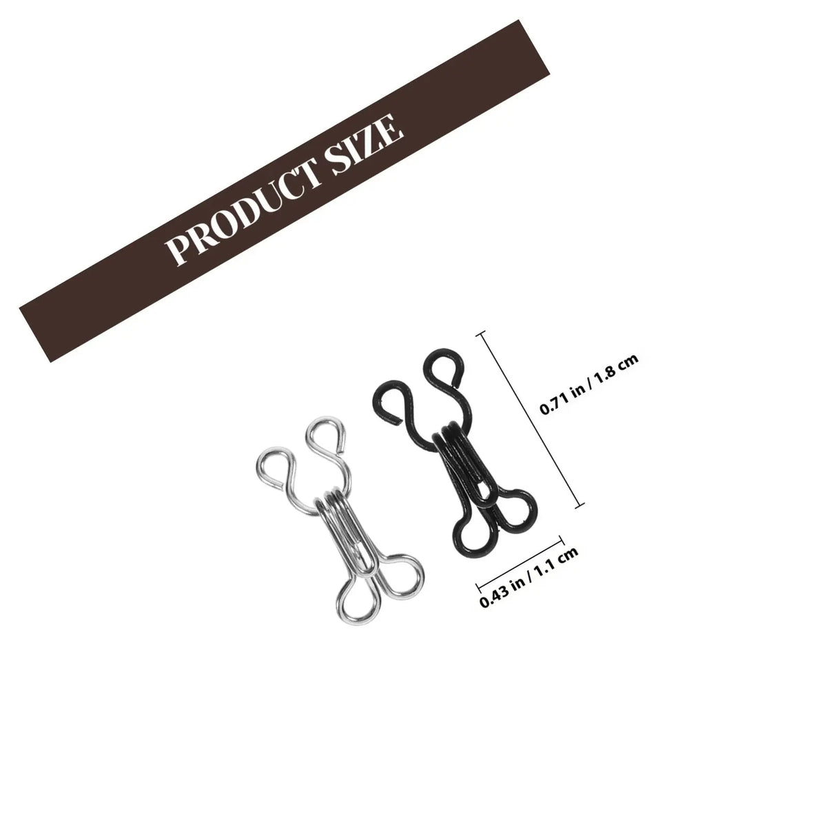 Premium Metal Hooks Eyes Bra Fastening Clothing Repair Sewing DIY