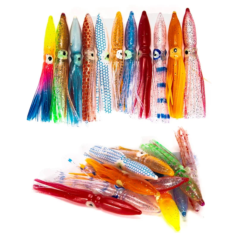 Soft Lure Squid Artificial Bait Lures Octopus Tuna Sailfish Baits
