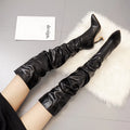 Women's Over-the-Knee Stiletto Boots – Pointed Toe Zipper