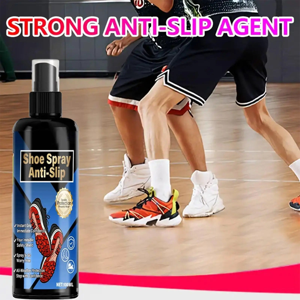 Shoe Grip Spray 100ml | Anti-Slip Traction for Sports & Hiking