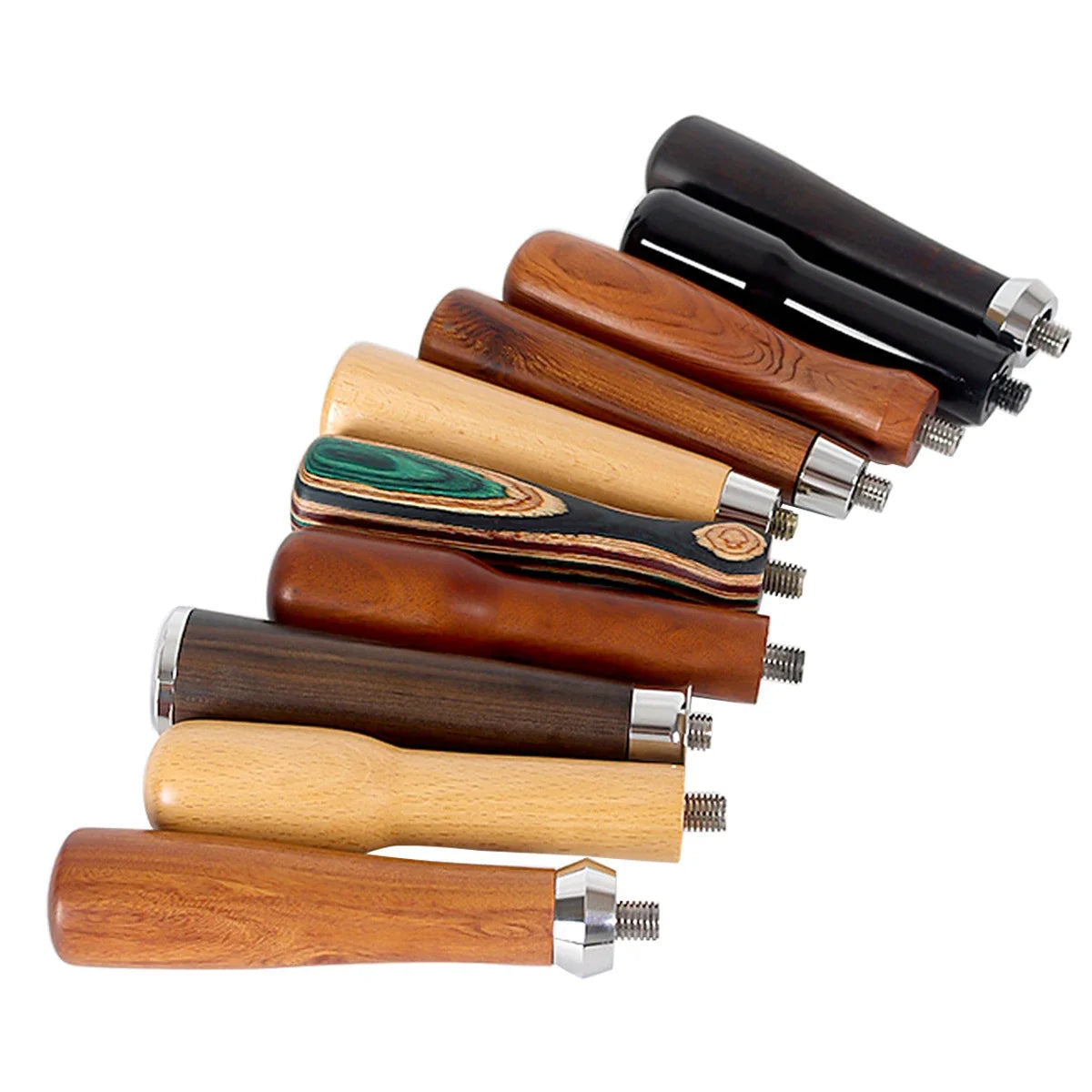 M10 Coffee Portafilter Handle Solid Wooden Filter Holder Revolving
