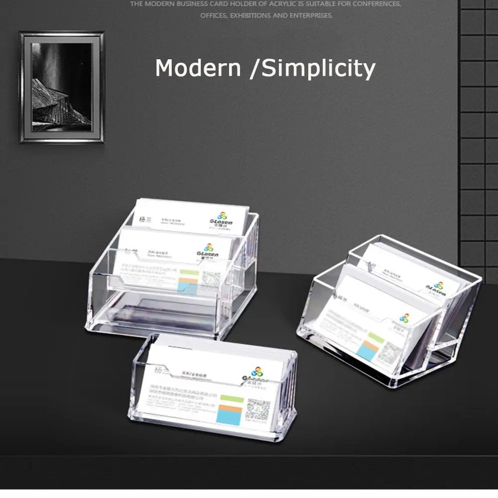 Acrylic Business Card Holder Display Stand – 1, 2 & 3 Tier