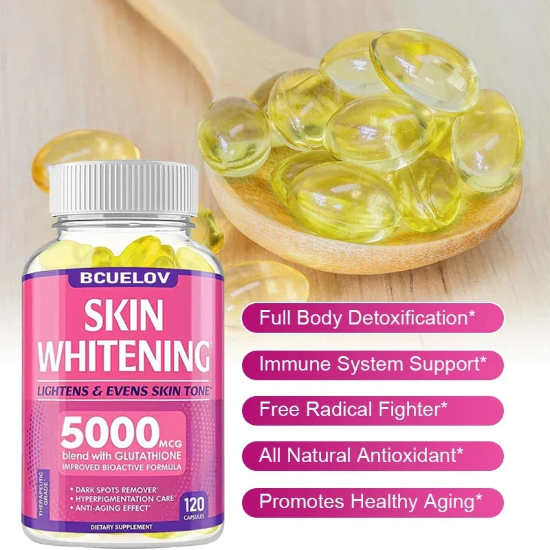 L-Glutathione 5000mcg Brightening & Antioxidant Capsules
