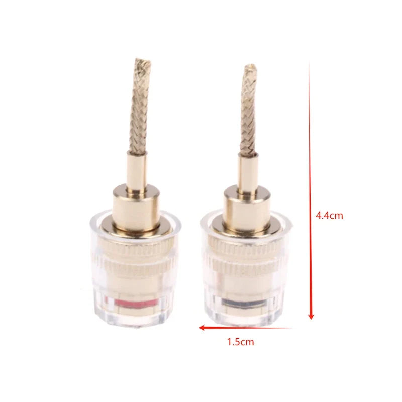 4MM Banana to 2MM Pin HIFI Audio Connector Adapter (2/4 Pcs)