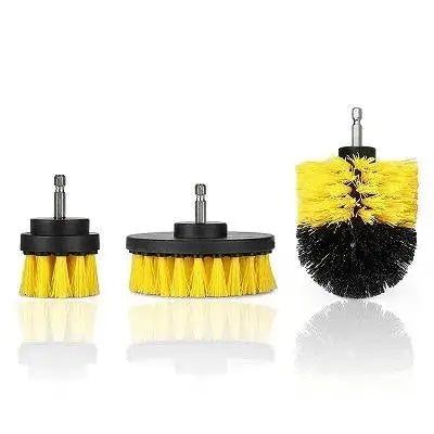 3-Piece Drill Scrubber Brush Set – Bathroom Cleaning Kit