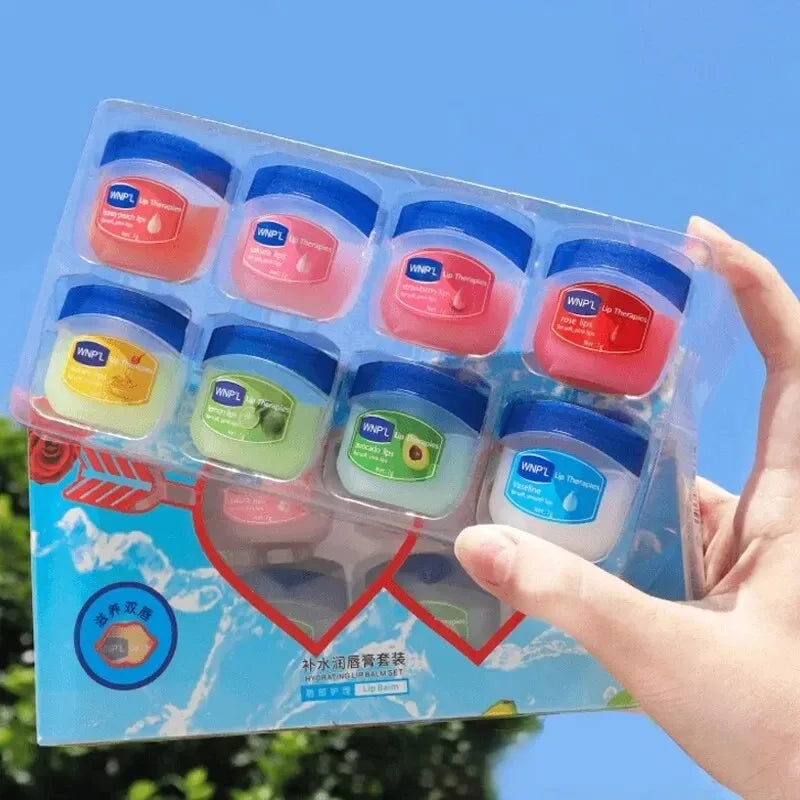 Natural Plant Jelly Lip Balm Set – Hydrating Moisturizer 4/6/8pc