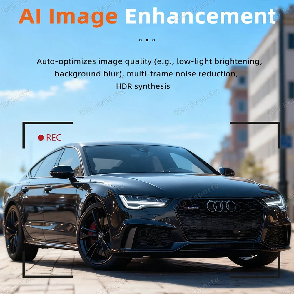 AI Smart Glasses 4K HD Camera Bluetooth UV400 Polarized Sunglasses