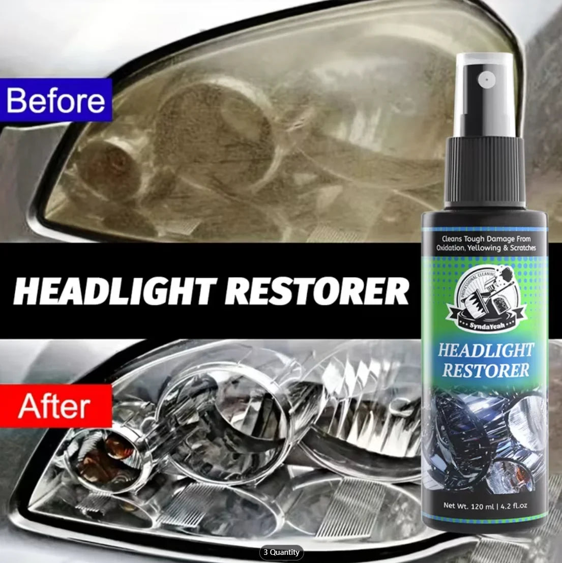 Headlight Restorer Kit – Remove Oxidation & Restore Clarity