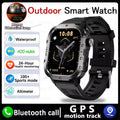 2025 Military GPS Smart Watch Men LED Flashlight Waterproof Outdoor