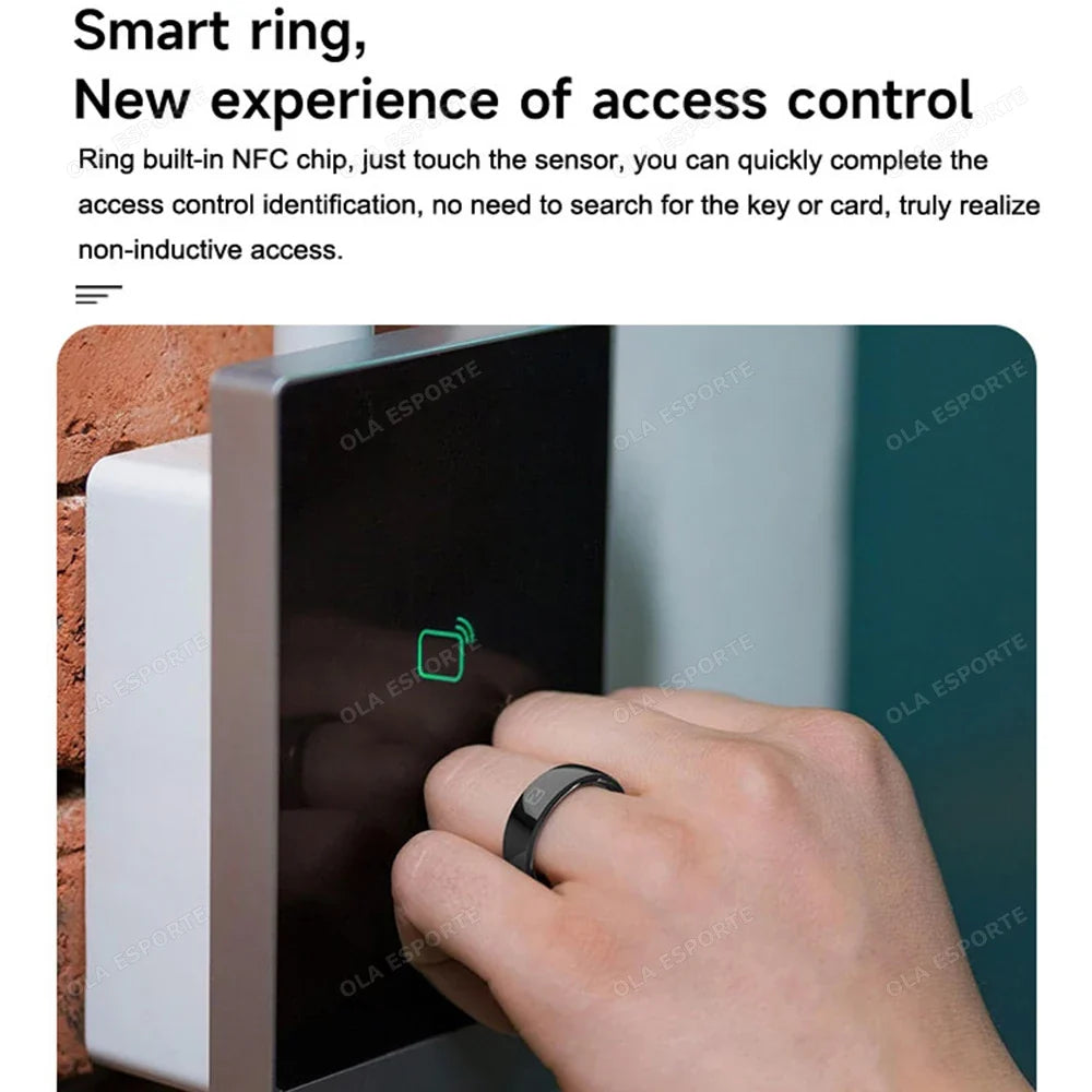 NFC Ceramic Smart Ring | Sleep, Heart Rate & Fitness Tracker