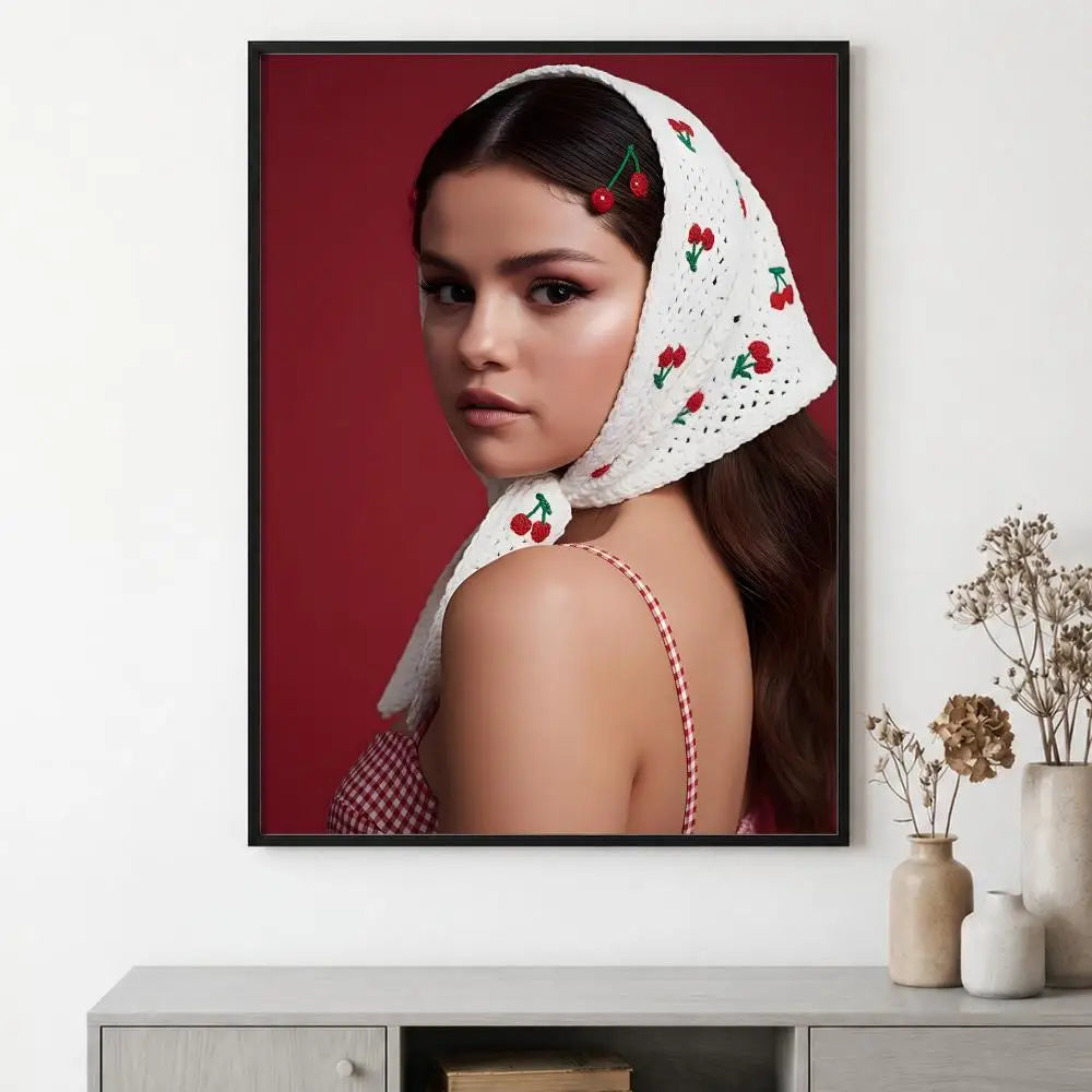 Selena Gomez HD Wall Poster – Modern Music Art Home Decor