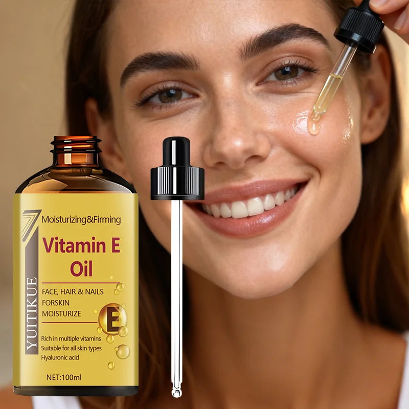 YUTIKUE Vitamin E Oil 100ml – Face, Hair & Nail Serum
