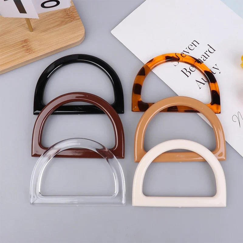 2Pcs D-Shape Bag Handles – DIY Purse & Crochet Bag Handles