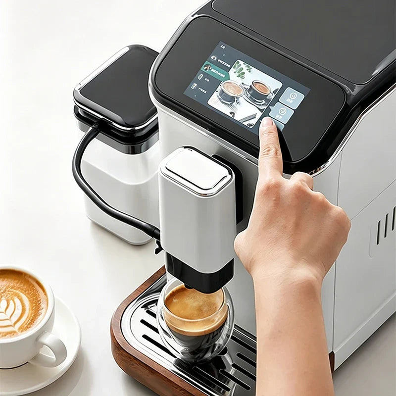 LZHZXY Fully Automatic Espresso Machine – Grinder & Dual Boiler