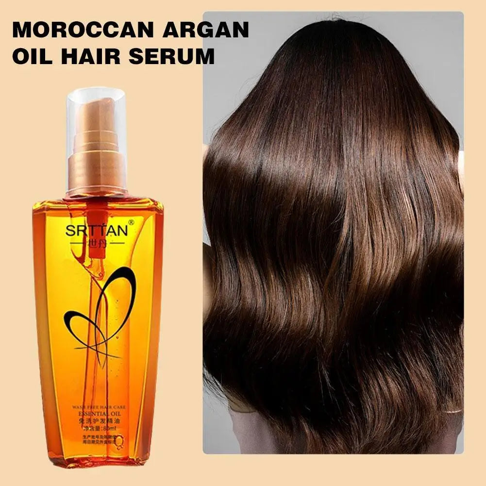 Eelhoe Moroccan Argan Oil Hair Serum – Frizz & Split End Repair