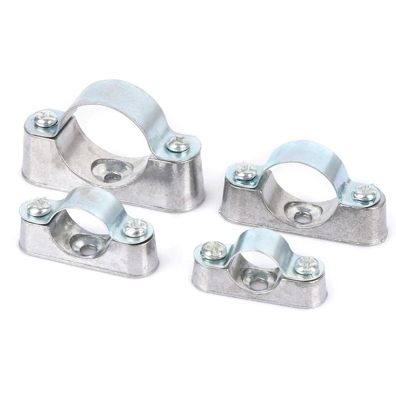 Aluminum Alloy Pipe Clamp Screw Wall Yards Away Card Line Clip 16 20