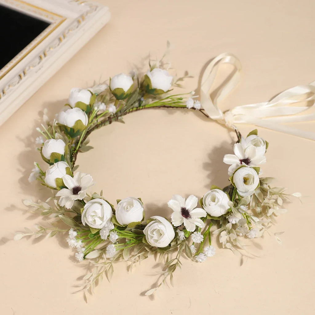 Forest Garland Bride Fairy Simulated Baby's Breath Flower Headdress