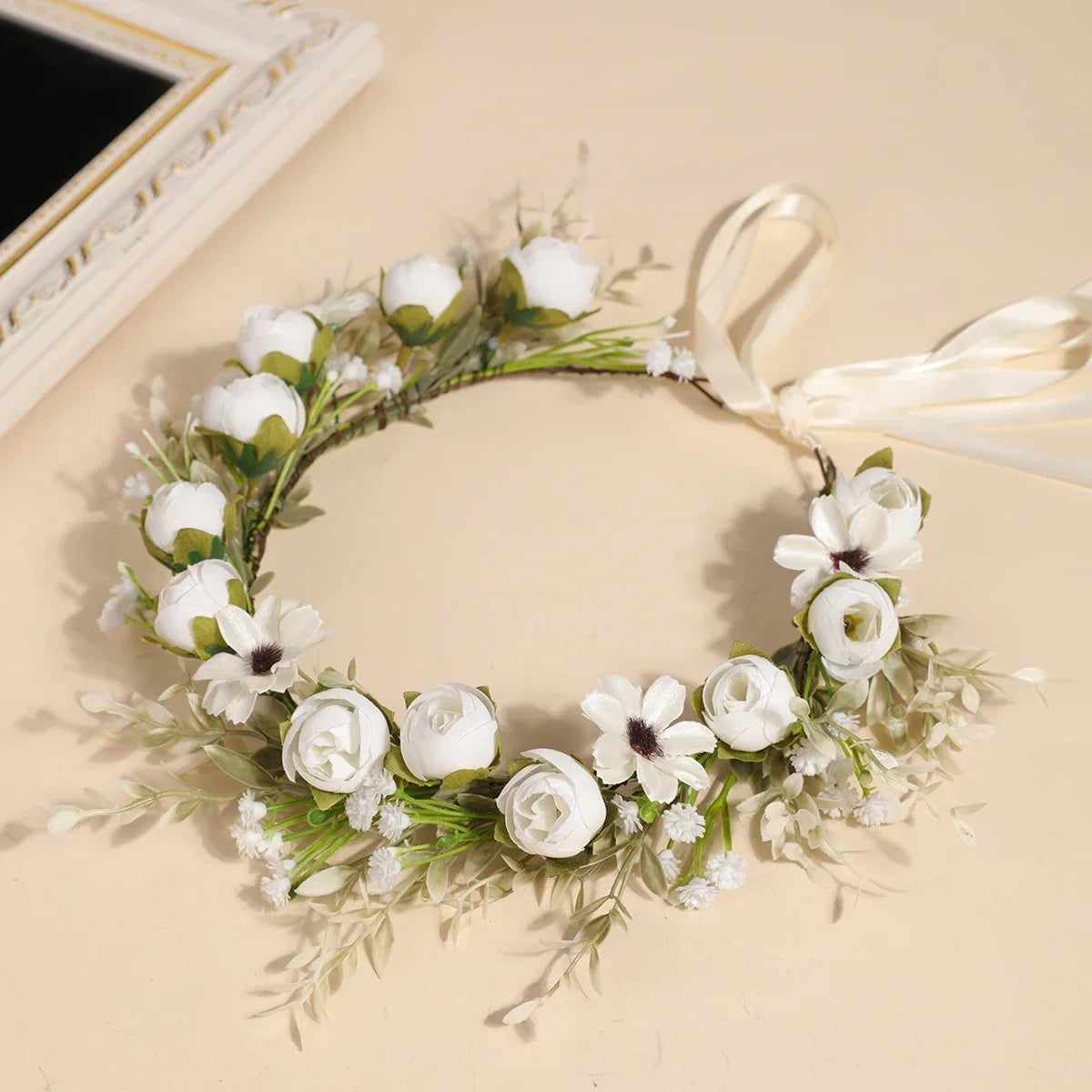 Forest Garland Bride Fairy Simulated Baby's Breath Flower Headdress