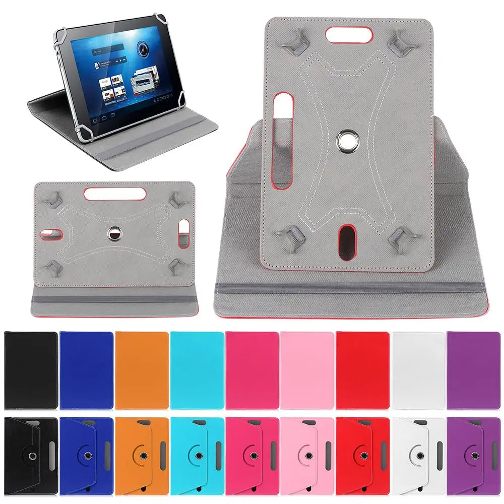 360° Rotating Universal Tablet Case PU Leather 7–10" Samsung