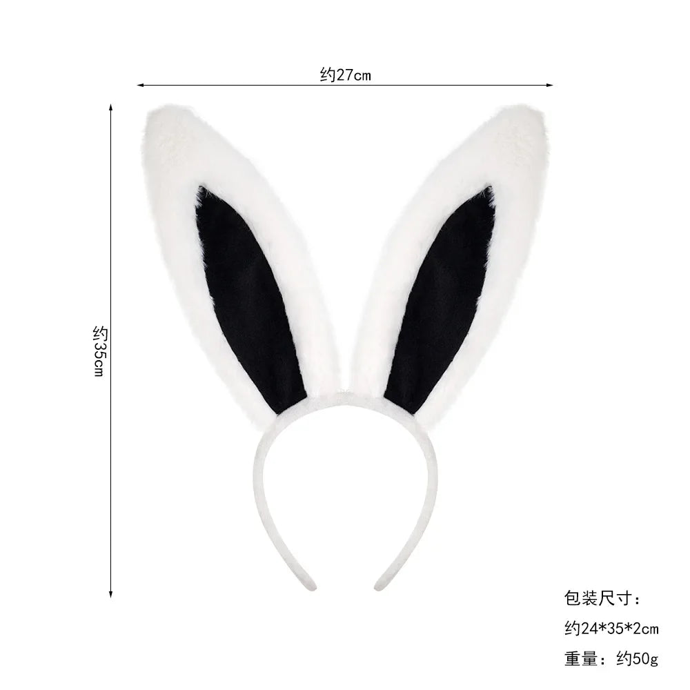 Easter Bunny Ear Headband Costume Halloween Headgear Judy Officer