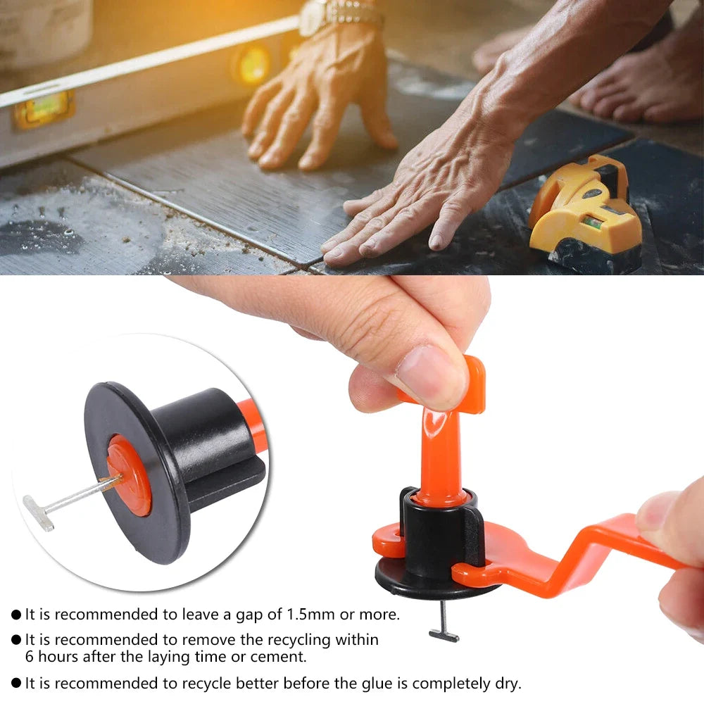 326-Pc Tile Leveling System – Spacers, Wedges & Wrench Kit