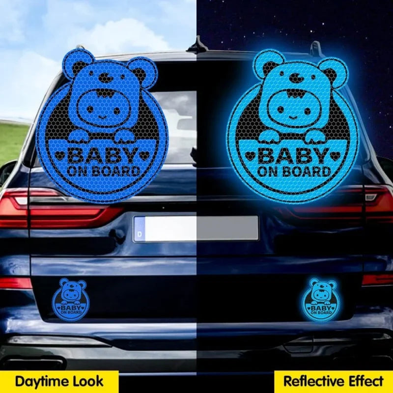 Koala Baby on Board Reflective Car Decal Stickers 3-Pack