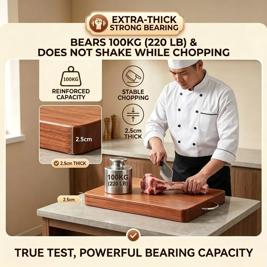 PLYS Ebony Wood Double-Sided Anti-Slip Cutting Board