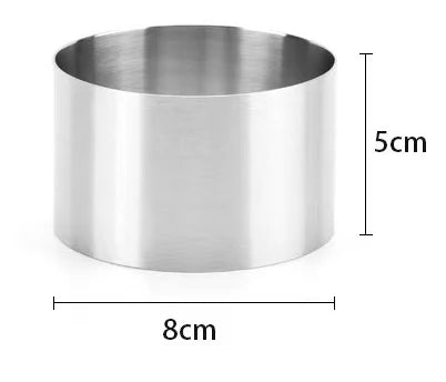 Stainless Steel Round Cake Ring Mold | Mousse & Pastry Cutter