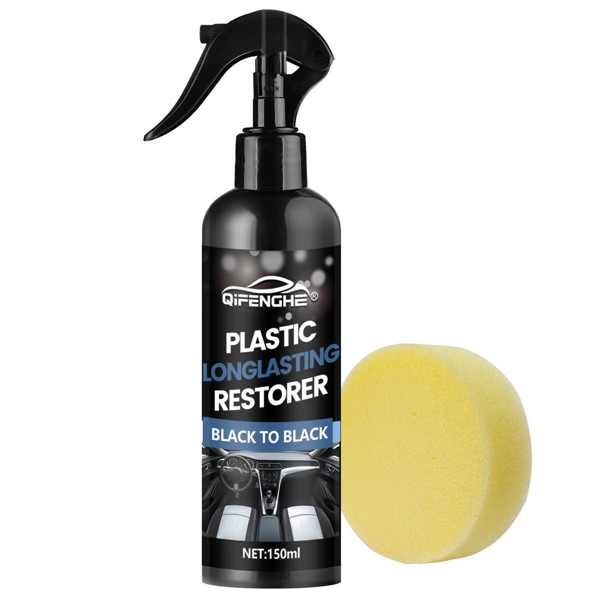 Car Plastic Restorer Coating – Refresh, Seal & Black Shine