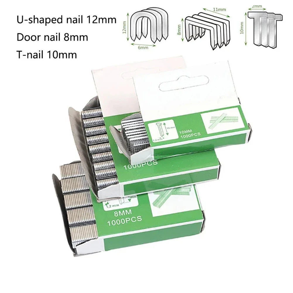 U Door T Shaped Nail Gun Staple Tool Wood Stainless Steel Metal