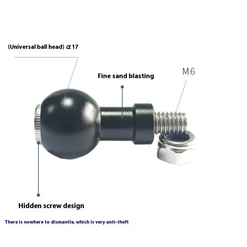Motorcycle Camera Ball Head Mount Connector M6 M8 M10 Screw