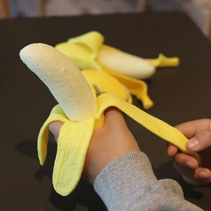 Realistic Peelable Banana Squeeze Fidget Toy – Slow Rising TPR