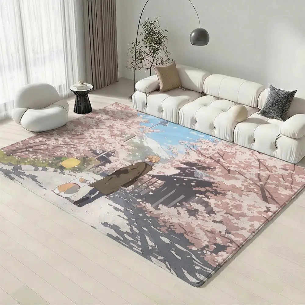 Natsume's Book of Friends Anime Flannel Floor Mat | Non-Slip Rug