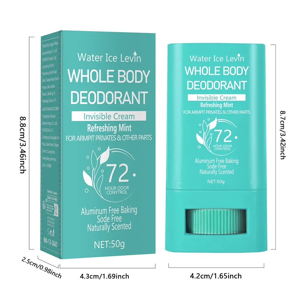 Invisible Whole Body Deodorant Cream Stick – Unisex 50g