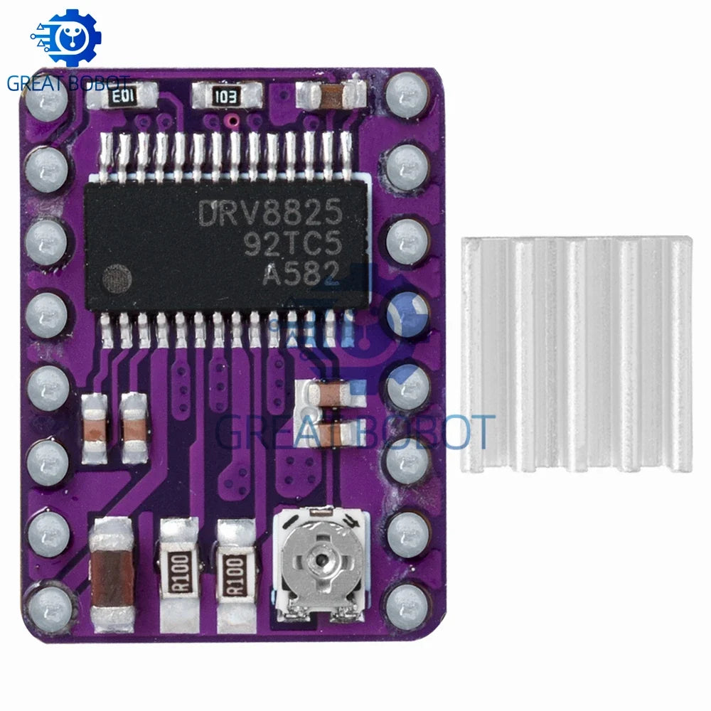 A4988 & DRV8825 Stepper Motor Driver with Heat Sink | RAMPS 1.4