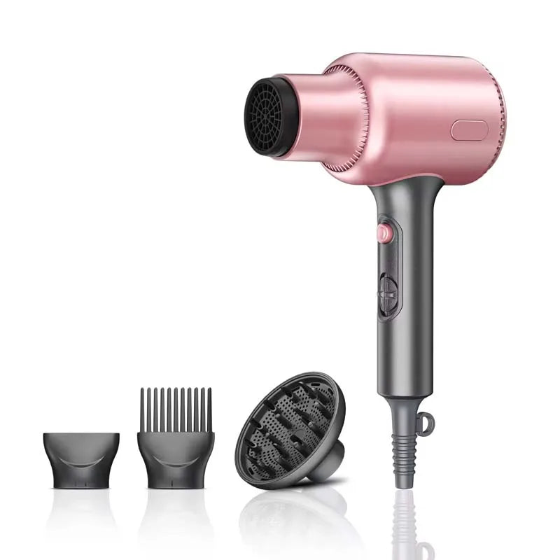 Professional 1900W Ionic Hair Dryer with DC Motor & Concentrator
