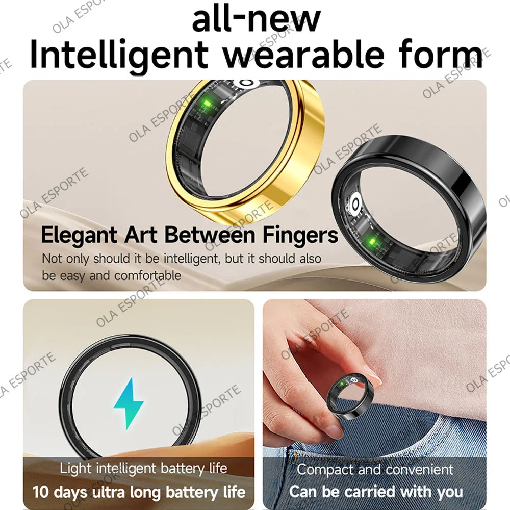 R10 Smart Ring Charging Box Men Women Health Sleep Blood Pressure