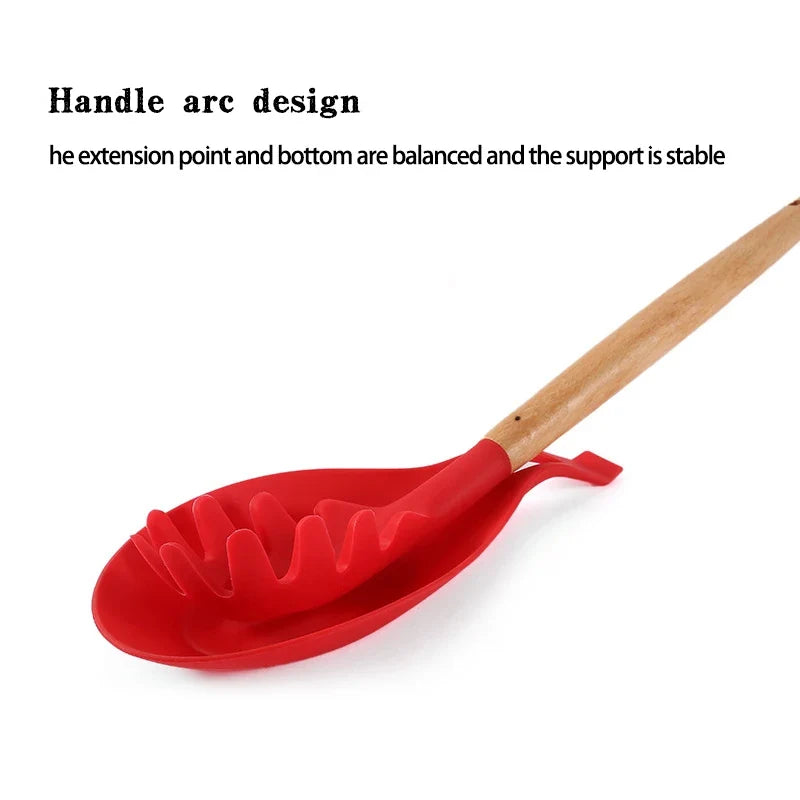 Silicone Spoon Rest & Utensil Cushion – Heat-Safe, Easy Clean