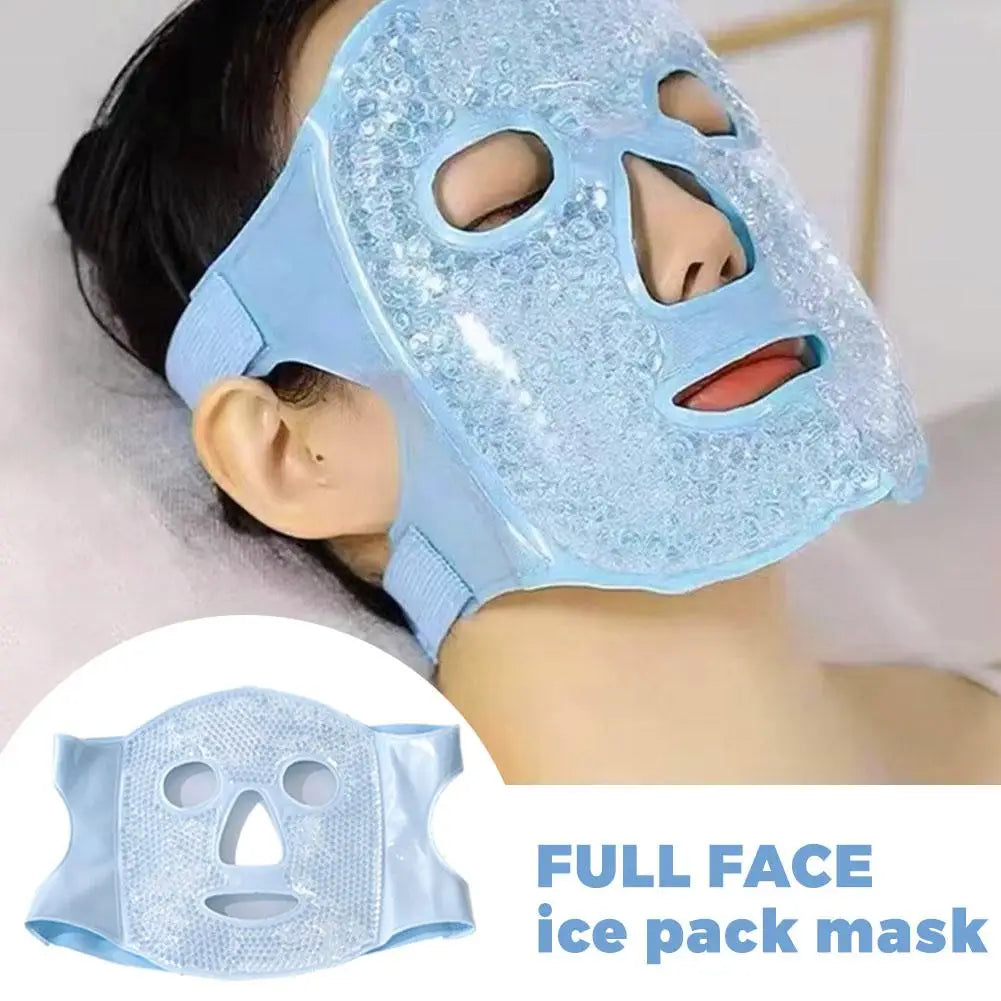 Gel Bead Full Face Mask – Hot & Cold Therapy, Dark Circles