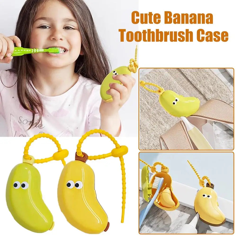 Banana Toothbrush Cover – Portable Travel Protective Cap