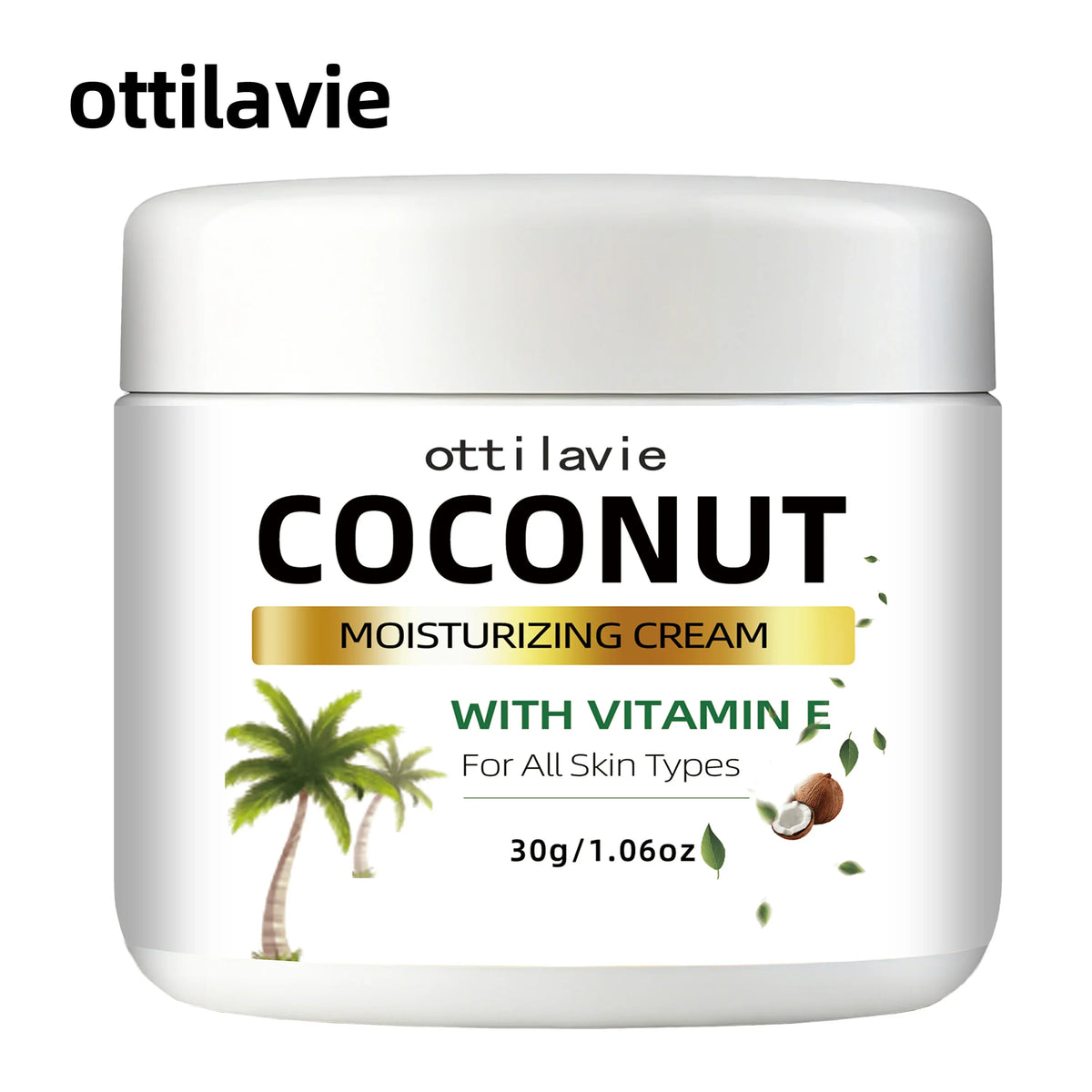 Ottilavie Coconut Cream – 24-Hr Moisture, Vitamin E & Collagen