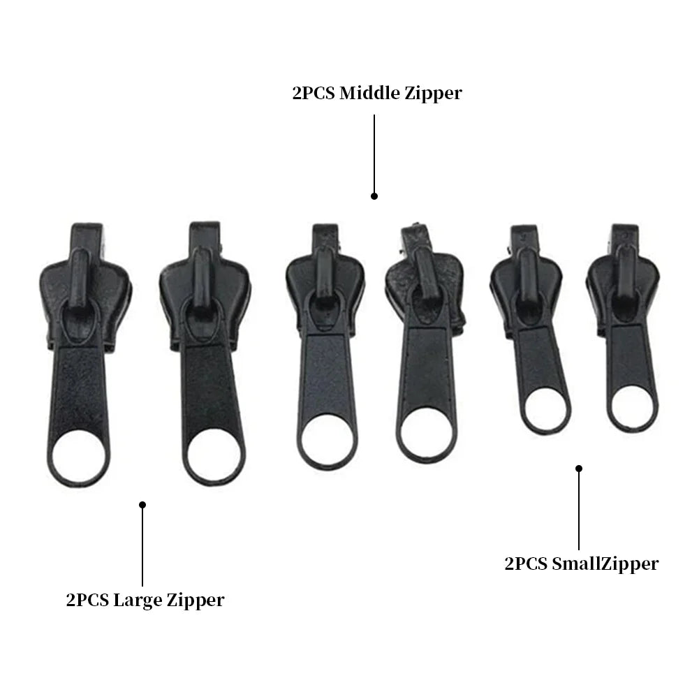 Universal Instant Fix 3 Sizes Zipper Repair Replacement Zip Slider